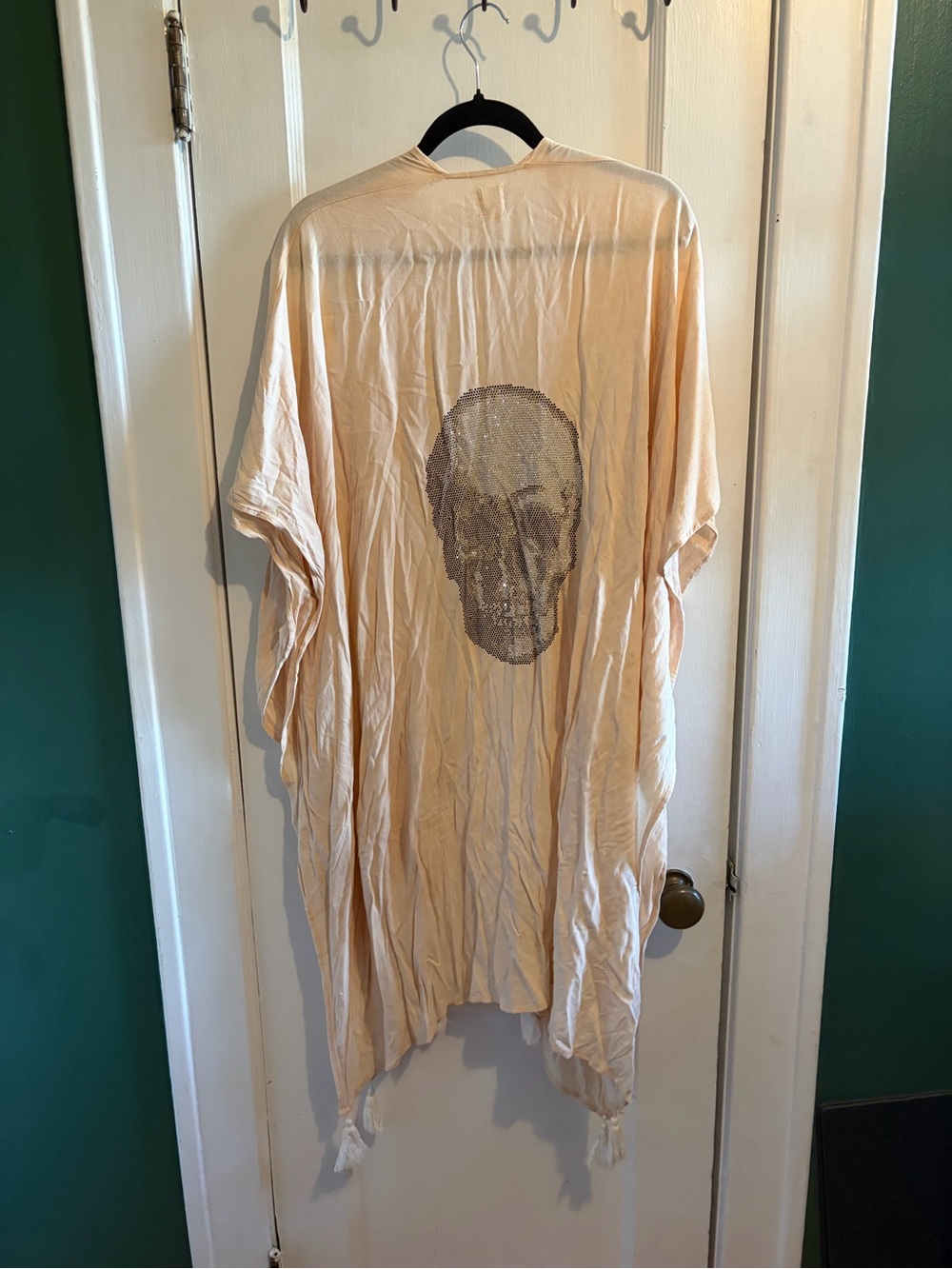 Surf Gypsy Cream Open-Front Lightweight Wrap Kimono